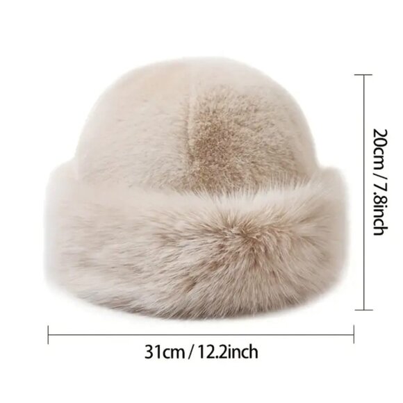 Faux Fur Winter Hat — Luxurious Style, Cozy & Soft. PURPLE - Picture 7 of 7